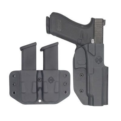 C&G Holsters Competition Starter Kit that is IDPA, USPSA & 3-GUN legal for Glock 34 9mm all holstered