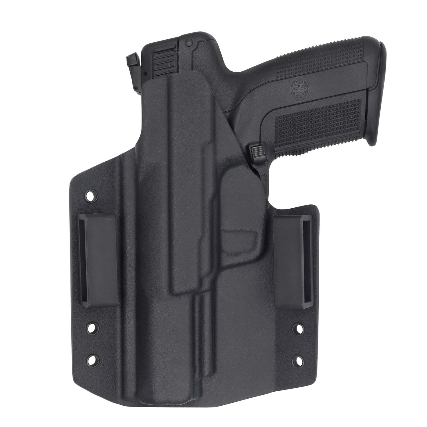 C&G Holsters Covert outside the waistband kydex holster for FN Five-seveN 5.7" holstered rear view
