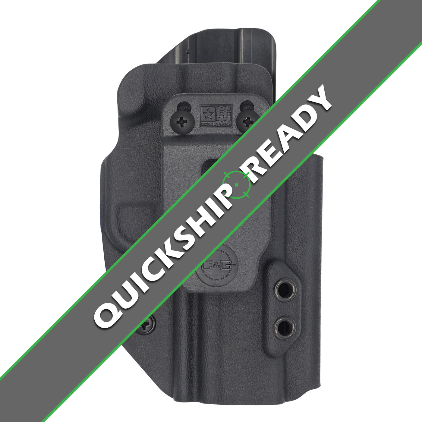 FN509T IWB Holster made by C and G Holsters. With a Banner overlay for the quickship option