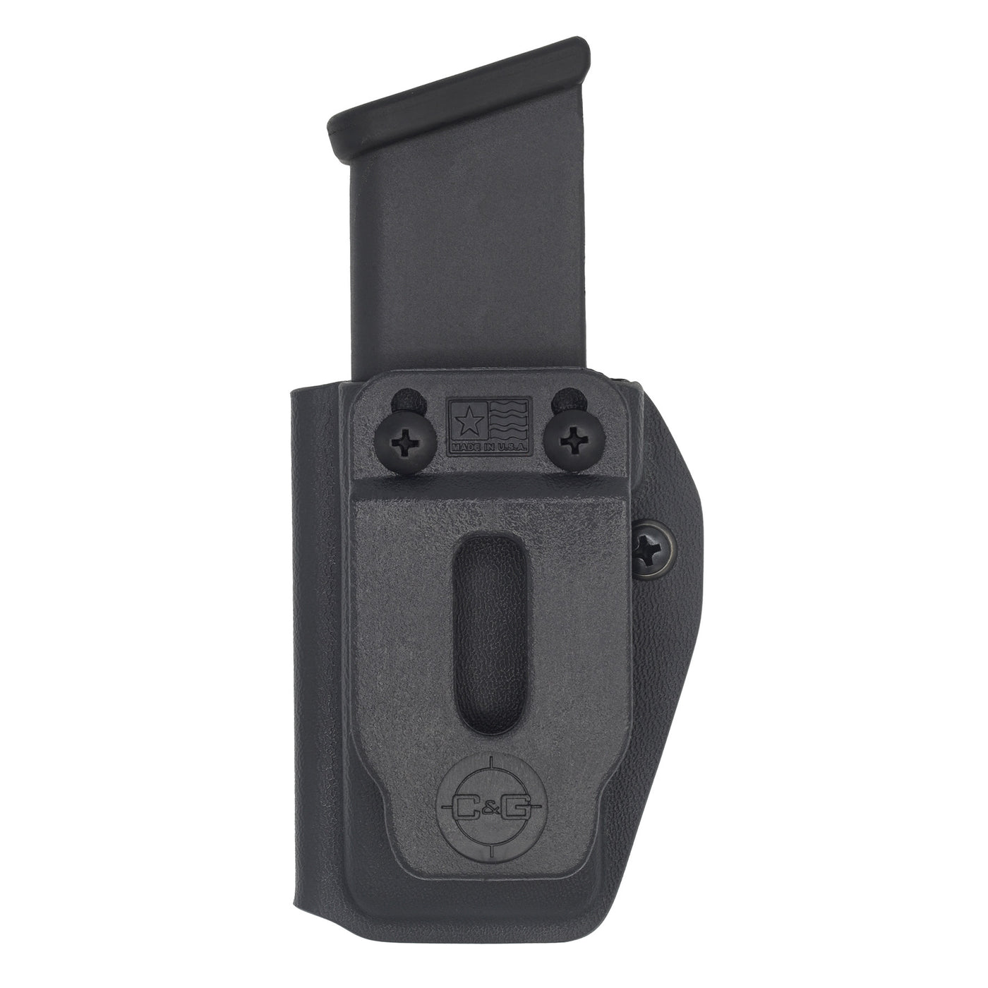 C&G Holsters quickship universal Glock 10/45 single magazine holder.