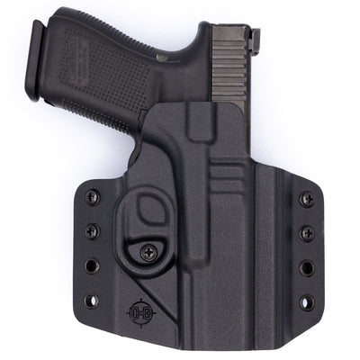 This is the cutom C&G Holsters outside the waistband holster for the Glock 19.