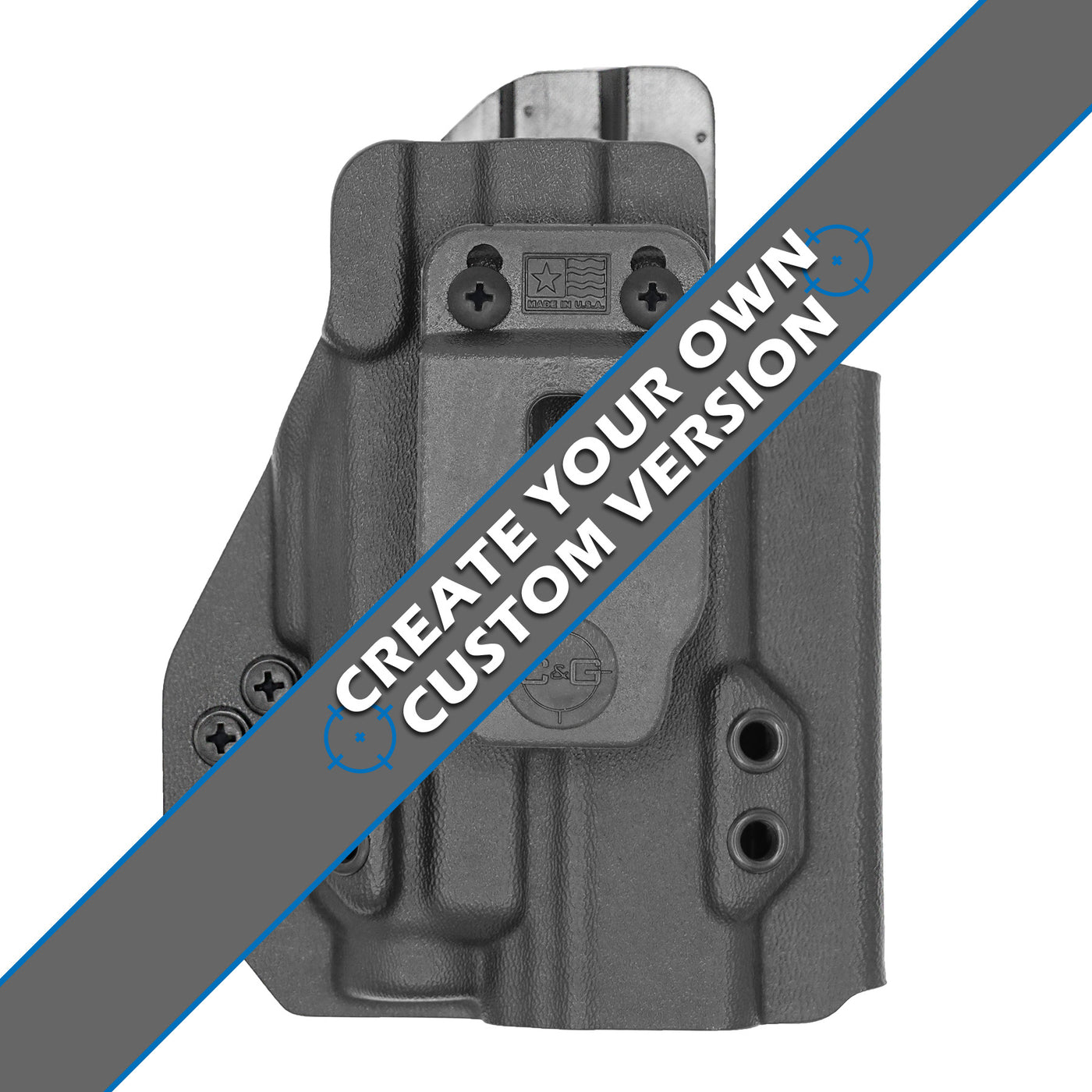 C&G Holsters Custom IWB Tactical Glock 19/23 Streamlight TLR7