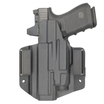 C&G Holsters custom OWB Tactical CZ P10/c streamlight tlr7/a in holstered position back view