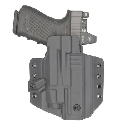 C&G Holsters custom OWB Tactical Glock 20/21 streamlight TLR7/a in holstered position