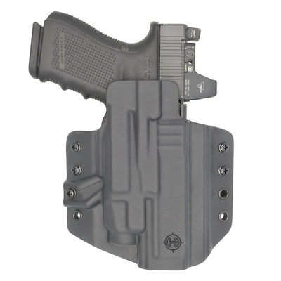C&G Holsters quickship OWB Tactical Poly80 c/v2 Streamlight TLR7/a in holstered position