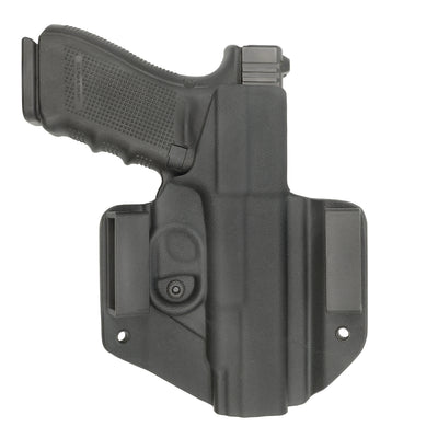 C&G Holsters quickship OWB covert Glock 20/21 in holstered position LEFT HAND back view
