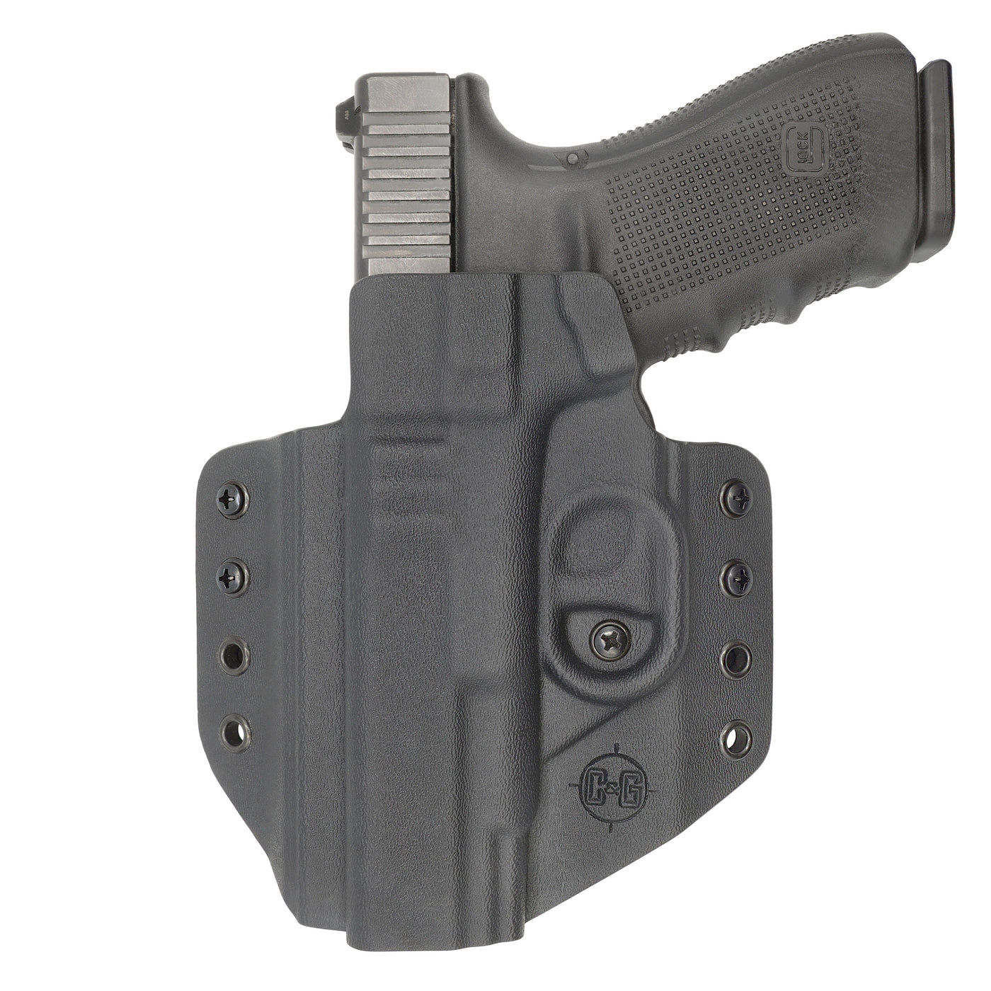 C&G Holsters custom OWB covert Glock 20/21 in holstered position LEFT HAND