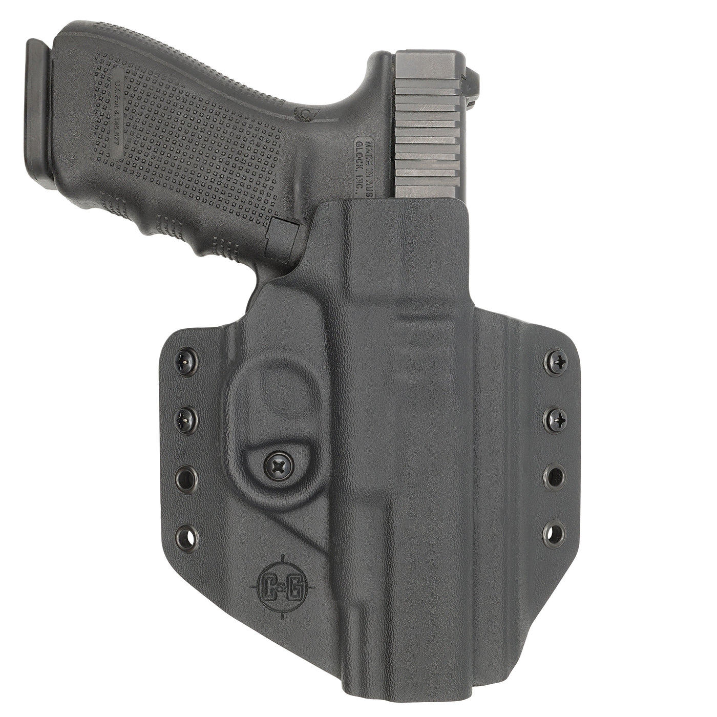 C&G Holsters quickship OWB covert Glock 20/21 in holstered position