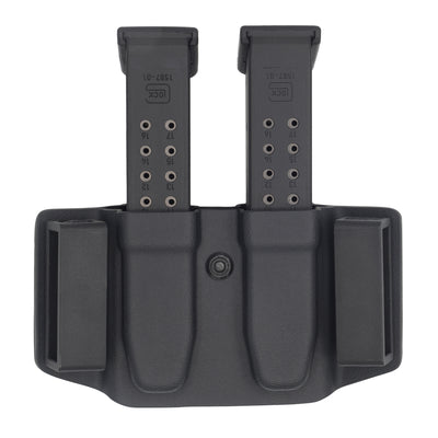 C&G Holsters quick ship OWB double slim magazine holder backside.