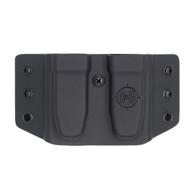 C&G Holsters quick ship OWB double slim magazine holder.