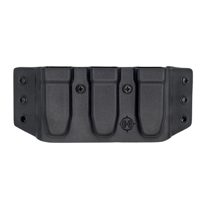 C&G Holsters custom OWB triple slim magazine holder.