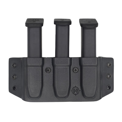 C&G Holsters custom OWB Glock 9/40 triple slim magazine holder