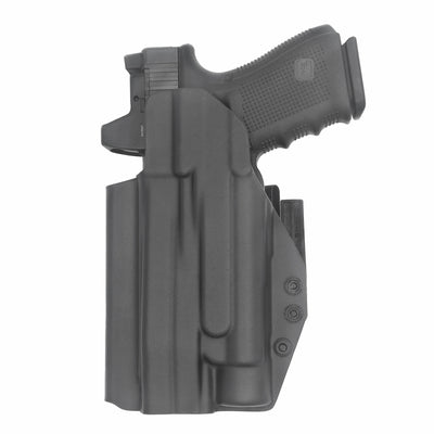 C&G Holsters custom IWB Tactical ALPHA UPGRADE Glock 20/21 Streamlight TLR1 in holstered position back view