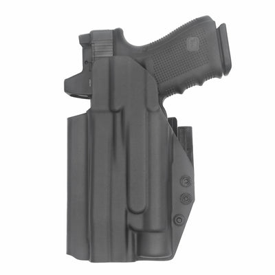 C&G holsters Quickship IWB ALPHA UPGRADE Tactical ZEV OZ9/c Streamlight TLR1/HL in holstered position back view