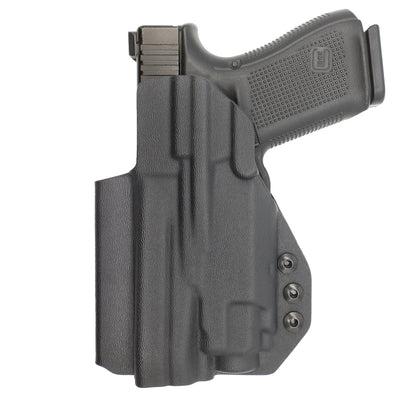 C&G Holsters custom IWB Tactical ZEV OZ9/c streamlight TLR8 holstered back view