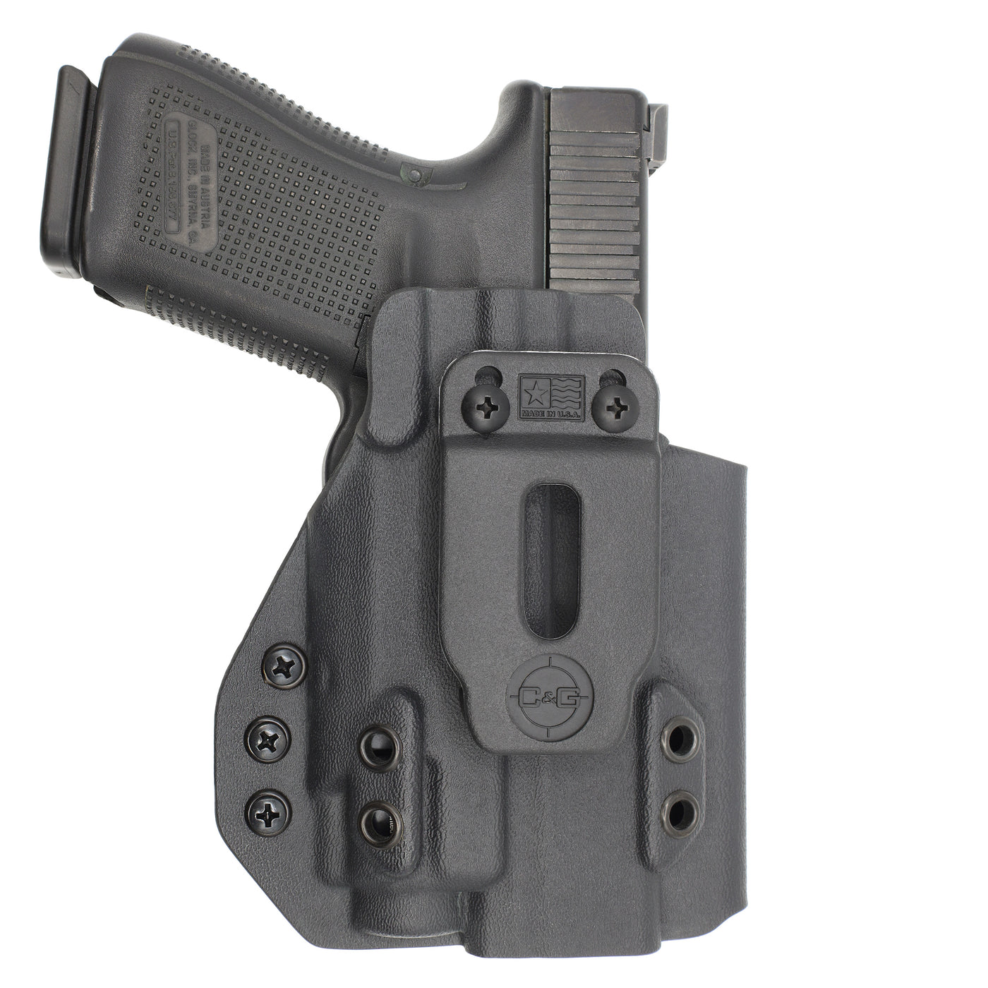 C&G Holsters quickship IWB Tactical Glock 29/30 streamlight TLR8 holstered