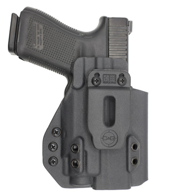 C&G Holsters custom IWB Tactical Glock 17/19 streamlight TLR8 holstered