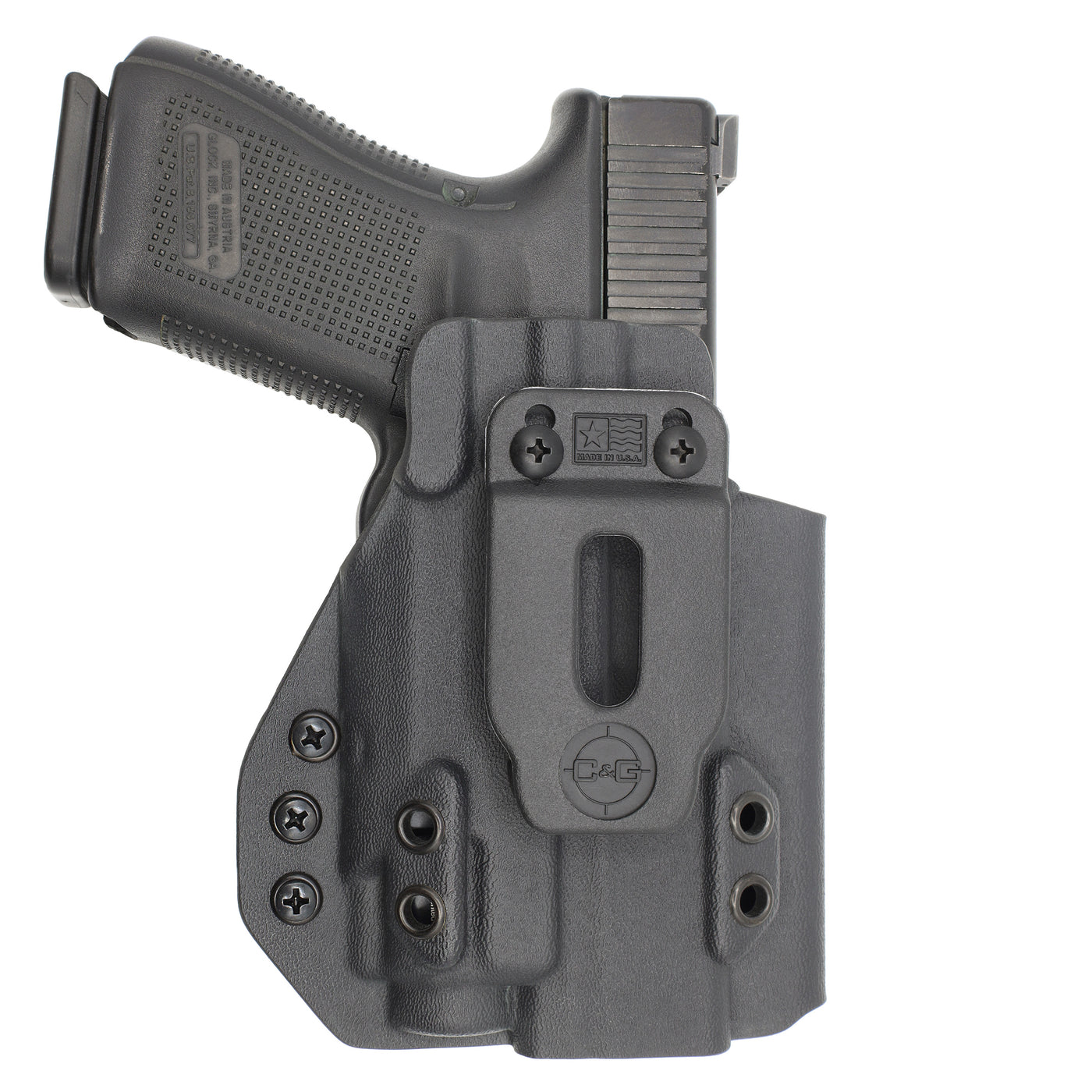 C&G Holsters custom IWB Tactical ZEV OZ9/c streamlight TLR8 holstered