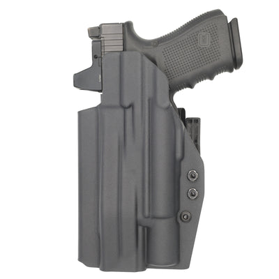 C&G Holsters custom IWB Tactical ALPHA UPGRADE Poly80 Surefire X300 in holstered position back view