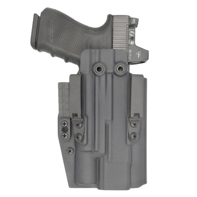 C&G Holsters custom IWB Tactical ALPHA UPGRADE ZEV OZ9/c Surefire X300 in holstered position