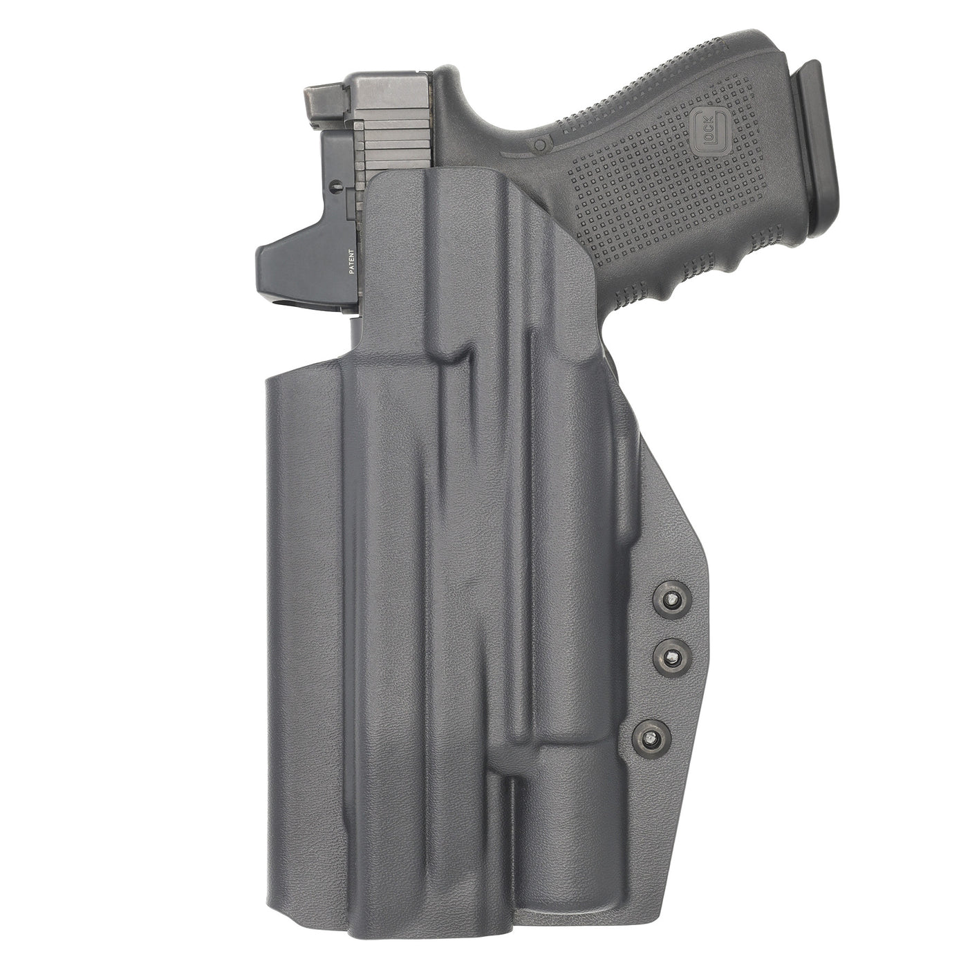 C&G Holsters Quickship IWB Tactical Glock Surefire X300 in holstered position back view
