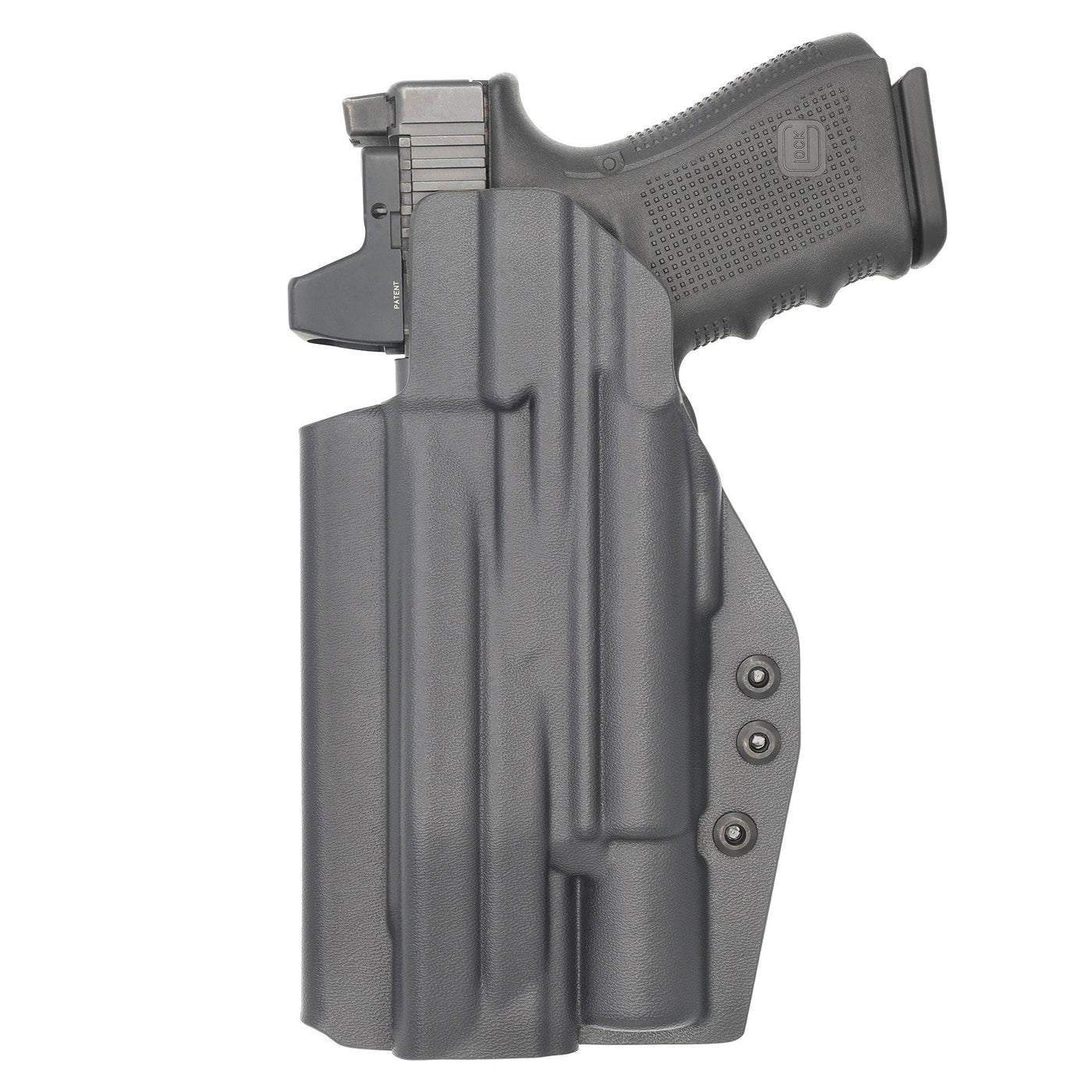 C&G Holsters Quickship IWB Tactical Glock 20/21 Surefire X300 in holstered position back view