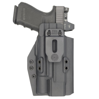C&G Holsters Quickship IWB Tactical CZ P10 Surefire X300 in holstered position