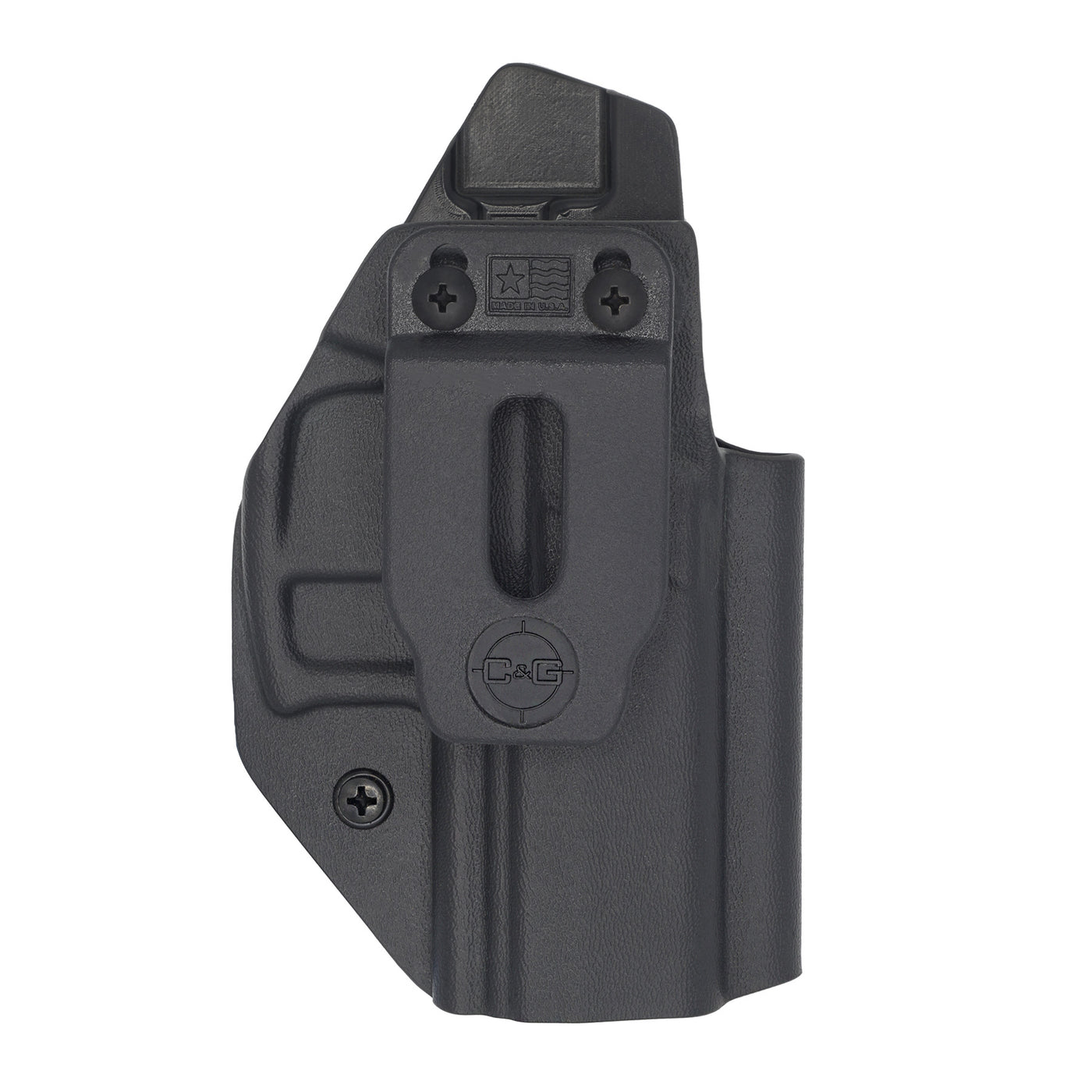 This is the custom C&G Holsters IWB inside the waistband Holster for the heckler & Koch P30sk.