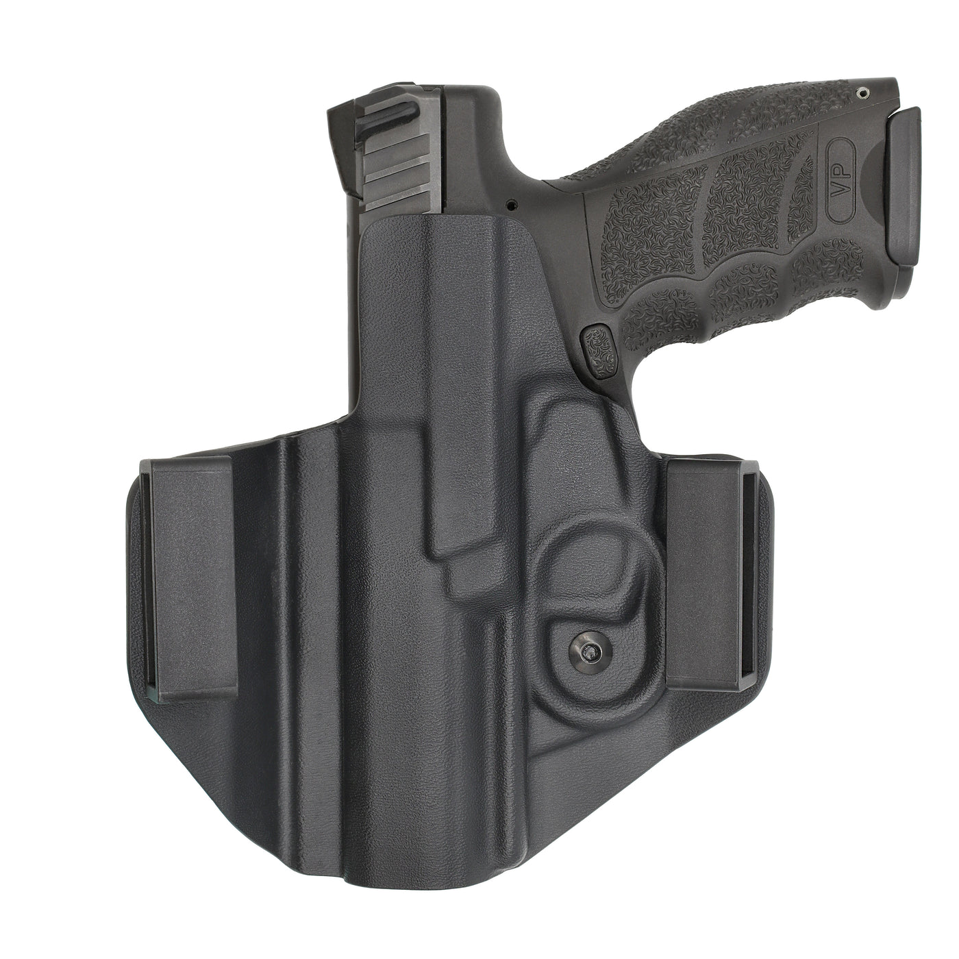 C&G Holsters custom OWB Covert H&K VP9 in holstered position back view