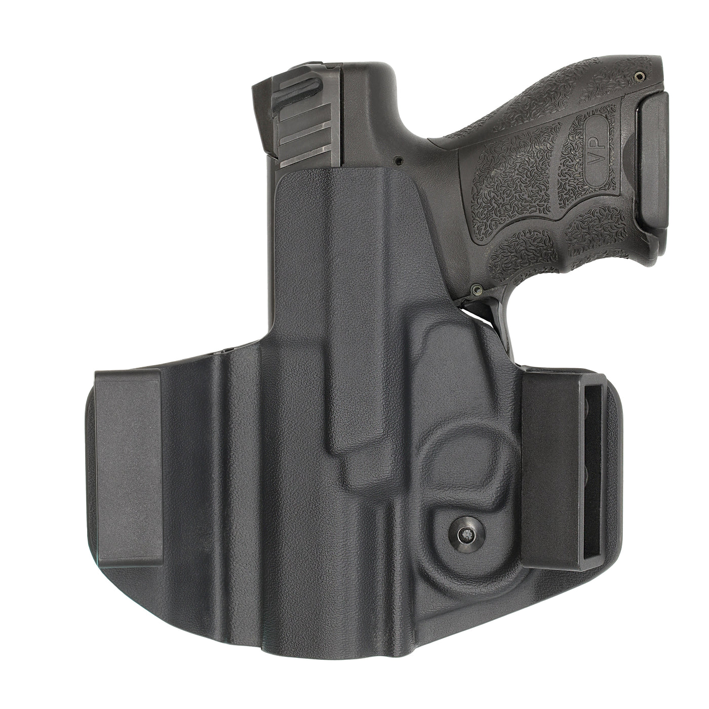 C&G Holsters quickship OWB Covert H&K VP9sk in holstered position back view