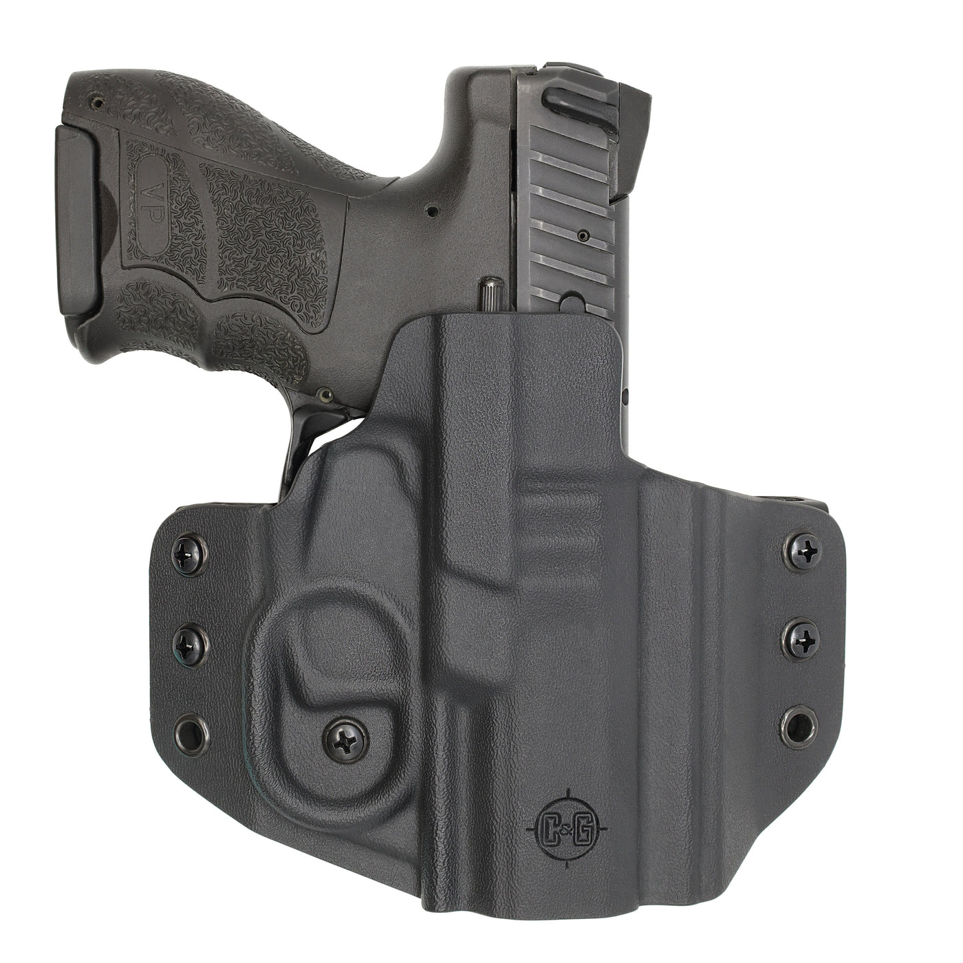 C&G Holsters custom OWB Covert H&K VP9sk in holstered position