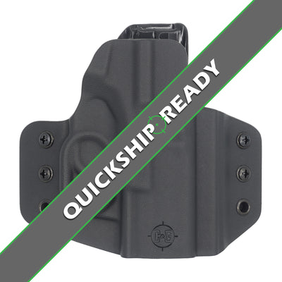 Quickship C&G Holsters Covert OWB holster for the Springfield Hellcat with overlay.
