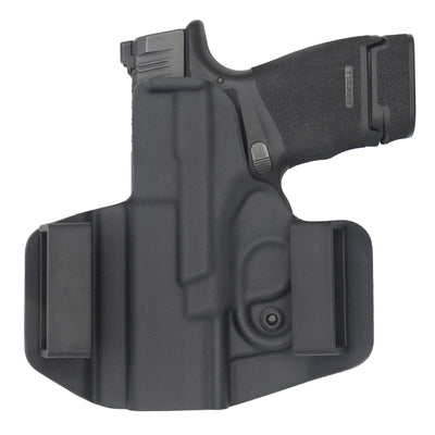C&G Holsters custom OWB Covert Springfield Hellcat in holstered position back view