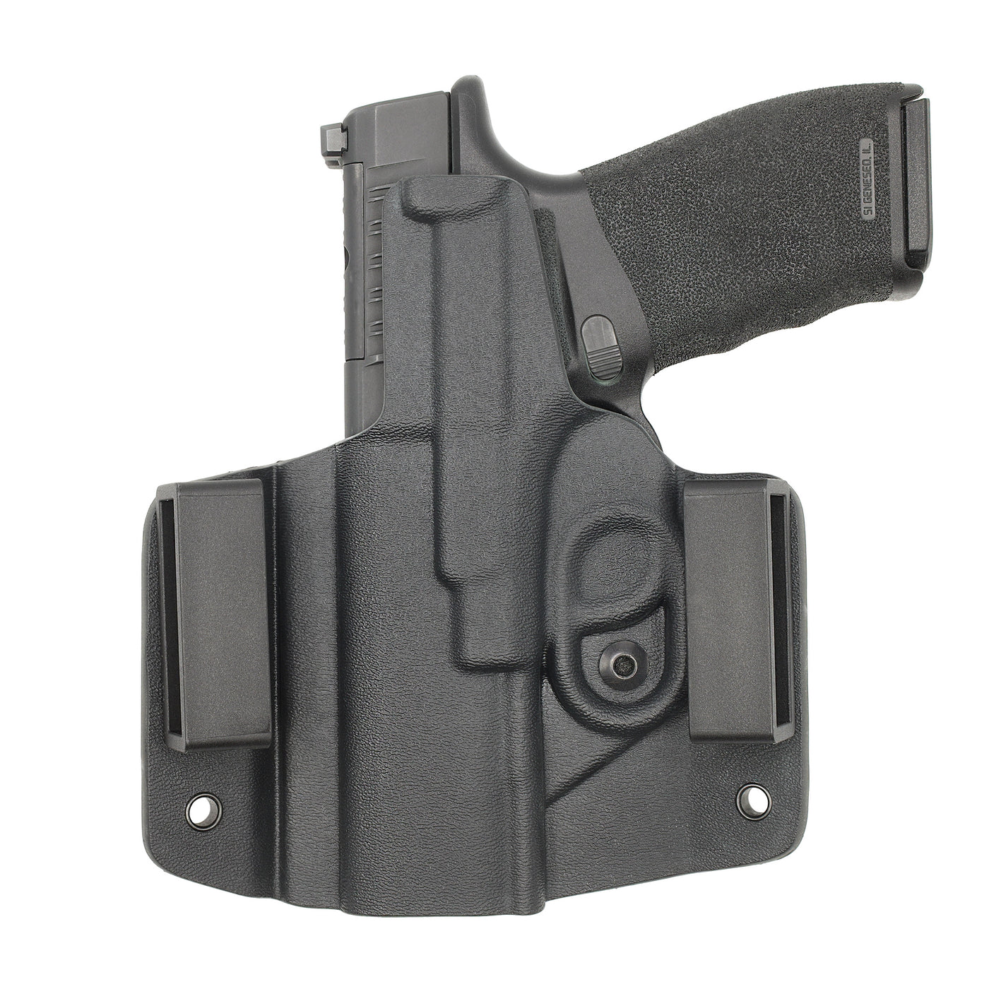 C&G Holsters Custom OWB Covert Hellcat PRO holstered back view