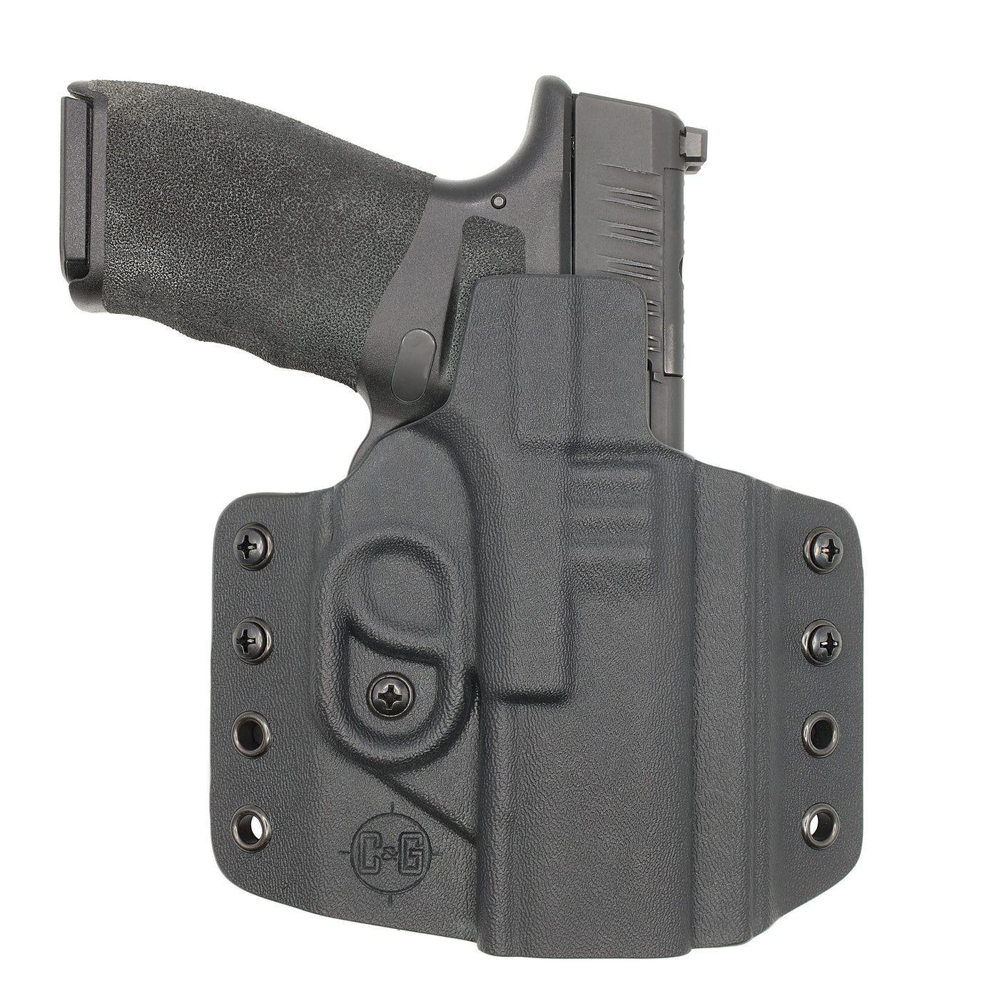 C&G Holsters Custom OWB Covert Hellcat PRO holstered