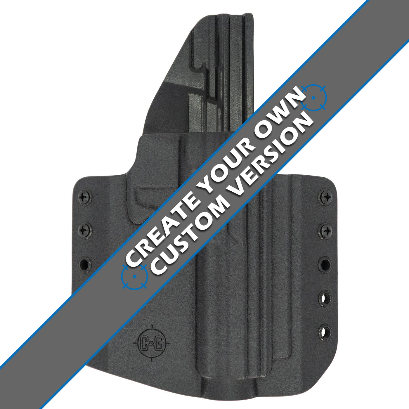 The custom C&G Holsters Outside the waistband for the Kel-Tec CP33