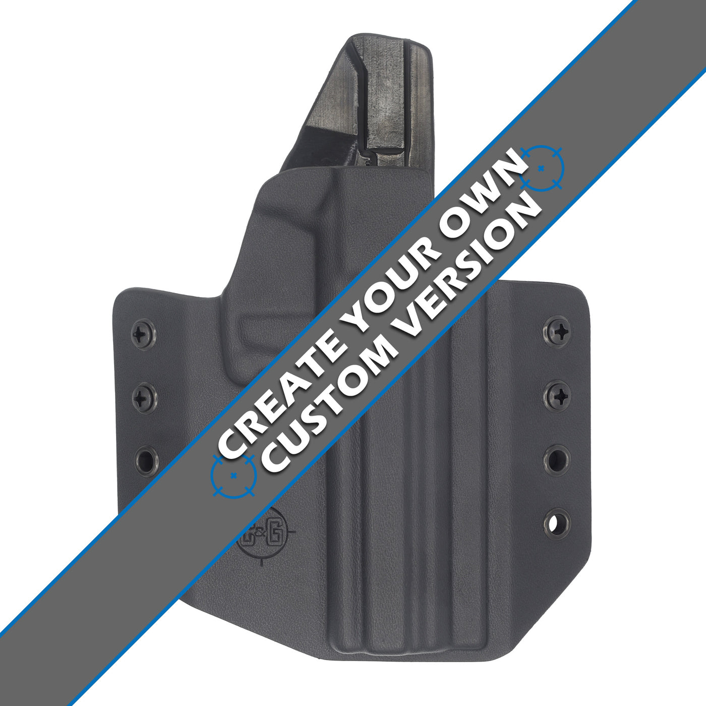 The custom C&G Holsters Outside the waistband for the Kel-Tec PMR-30.