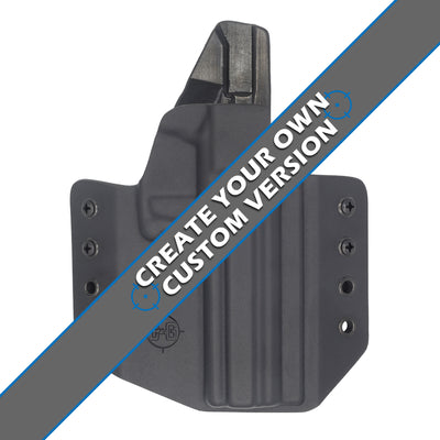 The custom C&G Holsters Outside the waistband for the Kel-Tec PMR-30.