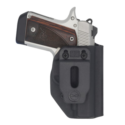 C&G Holsters Custom Covert inside the waistband kydex holster for Kimber Micro 9 in black holstered