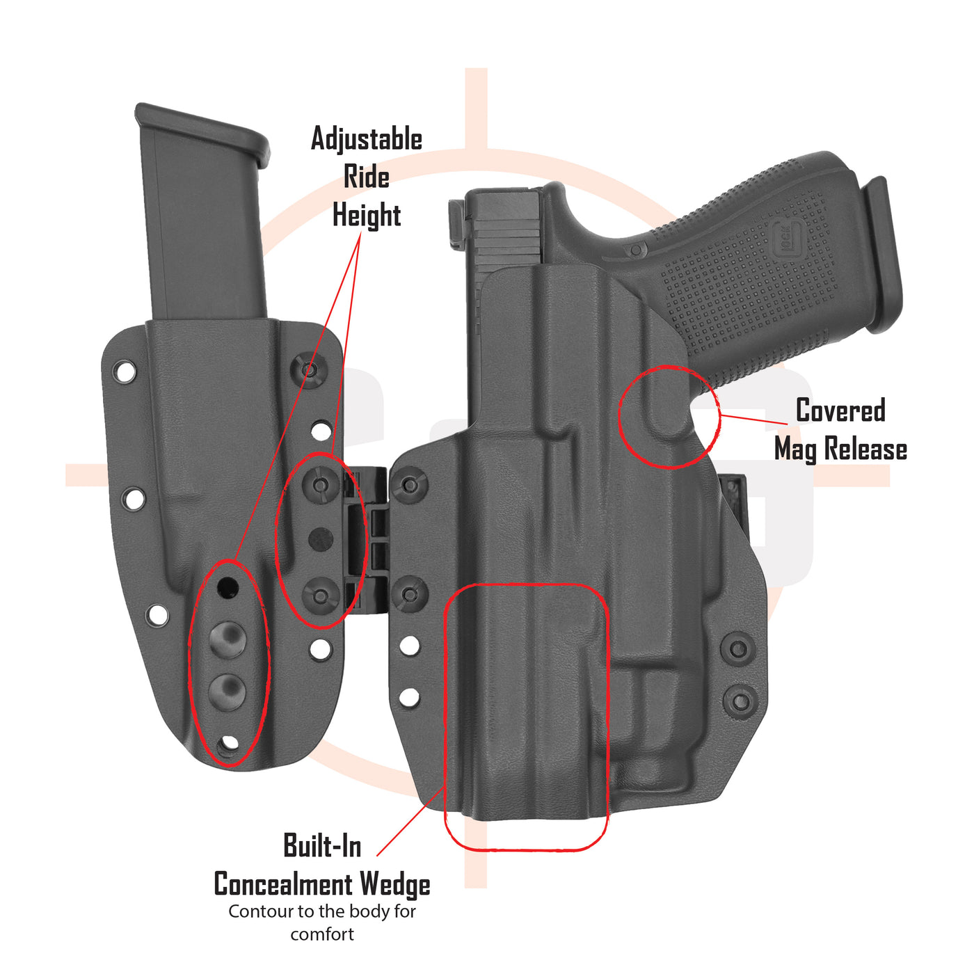 C&G Holsters MOD1 LIMA diagram (back)