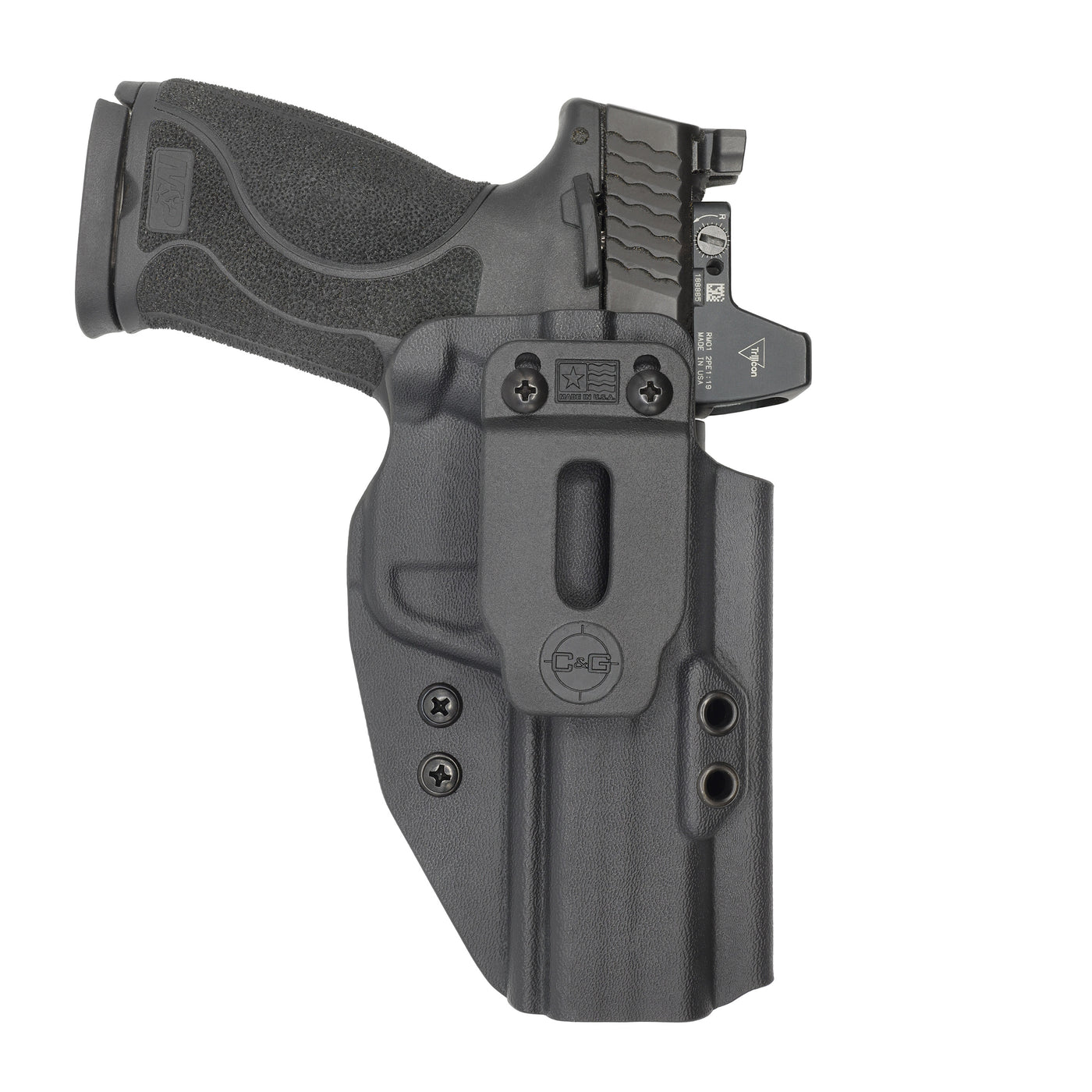 C&G Holsters quickship IWB Covert M&P 10/45 4.6" in holstered position