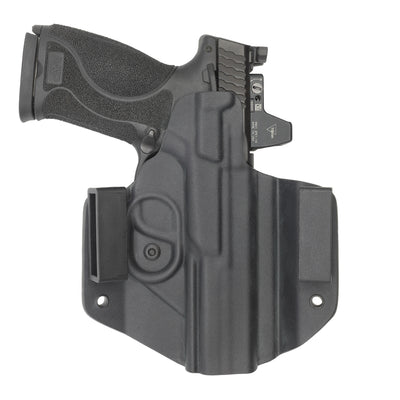 C&G Holsters quickship OWB Covert S&W M&P 10/45 4.6" LEFT HAND in holstered position back view