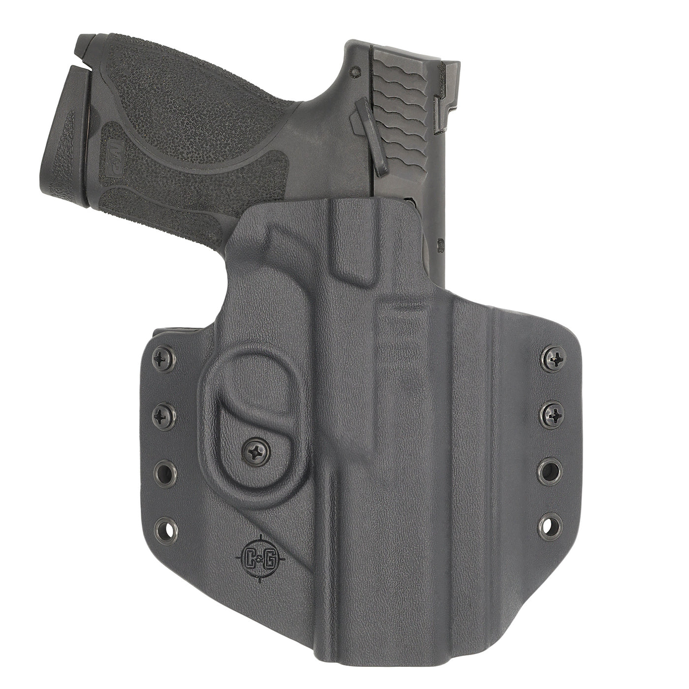 C&G Holsters custom OWB Covert S&W M&P 10/45 4.6" in holstered position