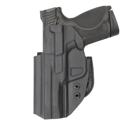 C&G Holsters quickship IWB ALPHA UPGRADE Covert M&P 10/45 4" in holstered position back view