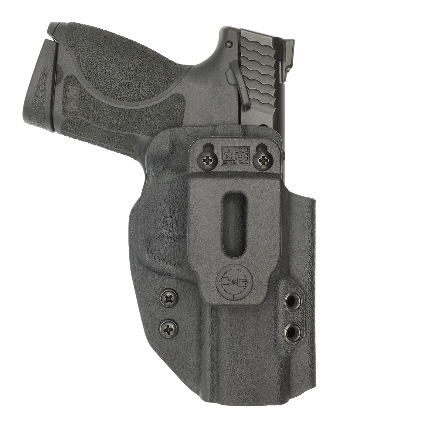 C&G Holsters custom IWB Covert M&P 10/45 4" in holstered position