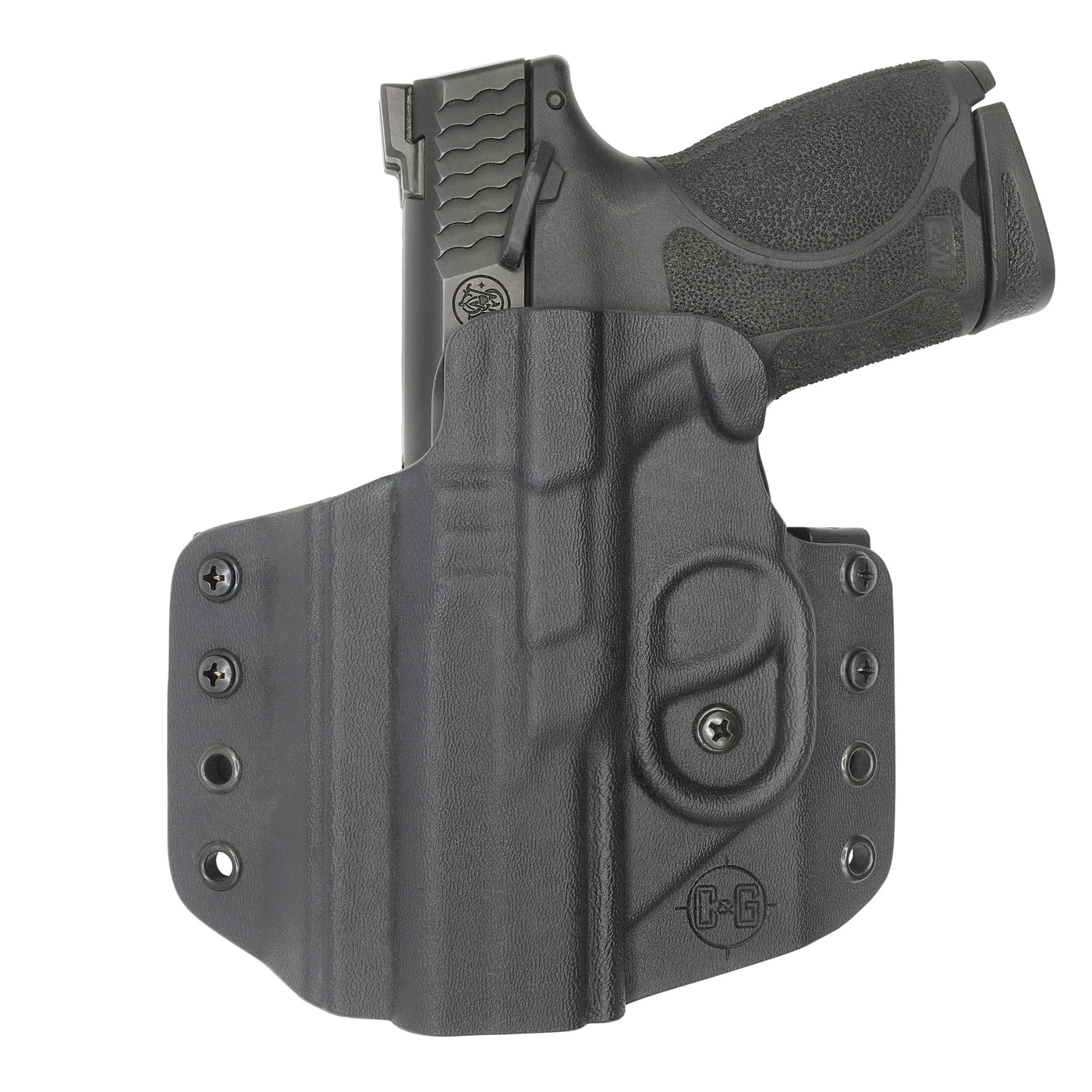 C&G Holsters quickship OWB Covert M&P 10/45 4" Left hand in holstered position