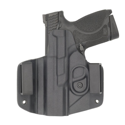 C&G Holsters quickship OWB Covert S&W M&P 10mm 4" in holstered position back view