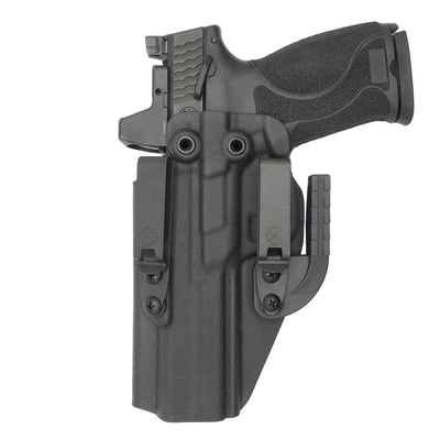 C&G Holsters quickship IWB ALPHA UPGRADE Covert M&P 10/45 5" LEFT HAND in holstered position