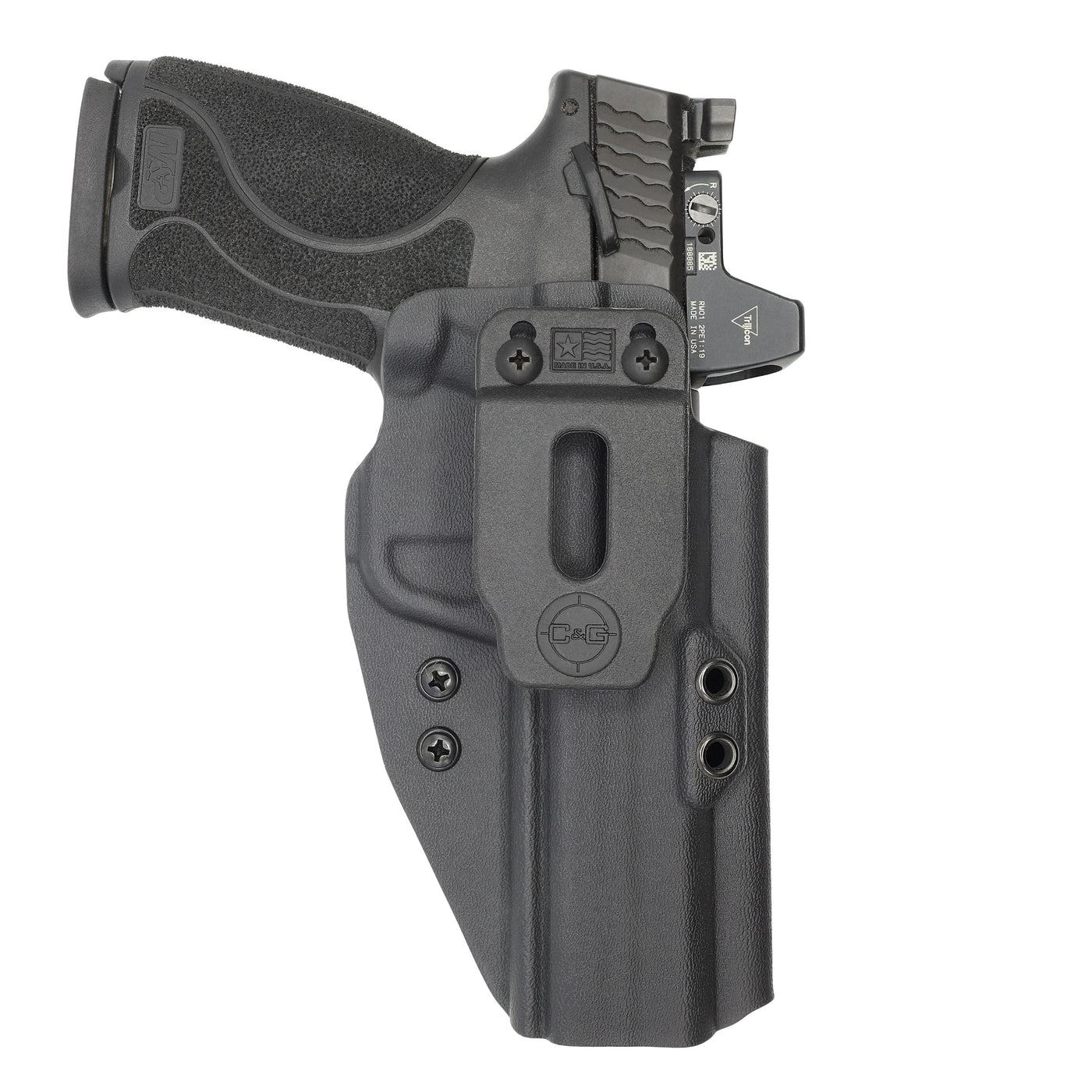 C&G Holsters quickship IWB Covert M&P 10/45 5" in holstered position