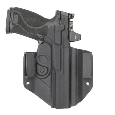 C&G Holsters custom OWB Covert M&P 10/45 5" LEFT HAND in holstered position back view